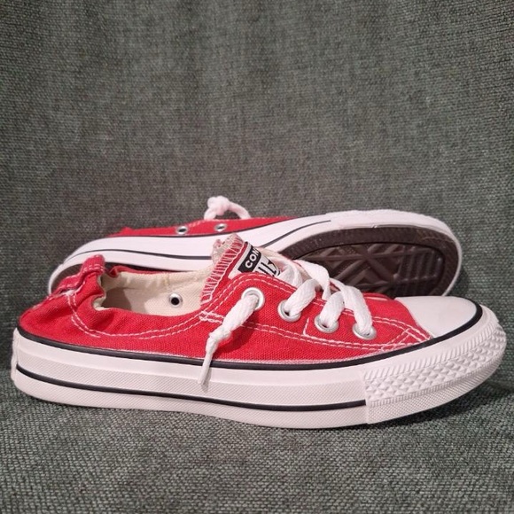 Converse- WOMEN’S CHUCK TAYLOR ALL STAR SHORELINE SNEAKER- Varsity Red, Size 5 - Picture 3 of 4